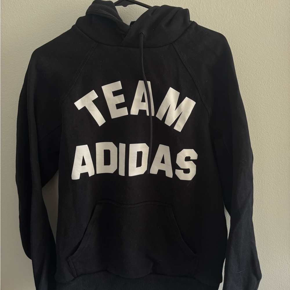 Adidas Black and White Hoodie